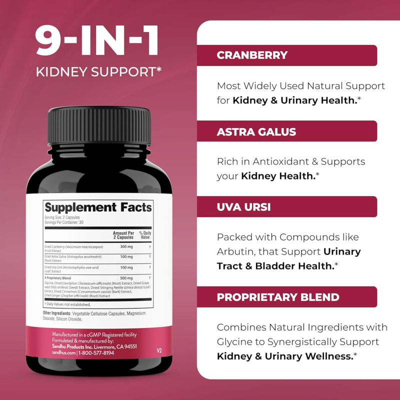 Kidney Support Capsule Manufacturer - OEM Cranberry Extract Glycine Factory Produced