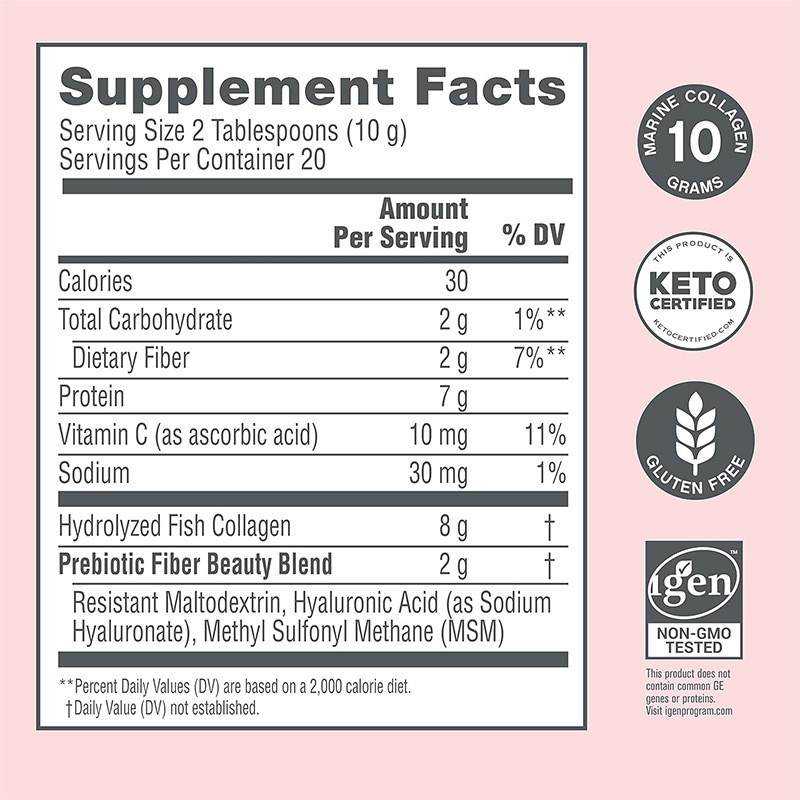 Collagen Powder Factory - OEM Hydrolyzed Fish Marine Protein Vitamin C Hyaluronic Acid