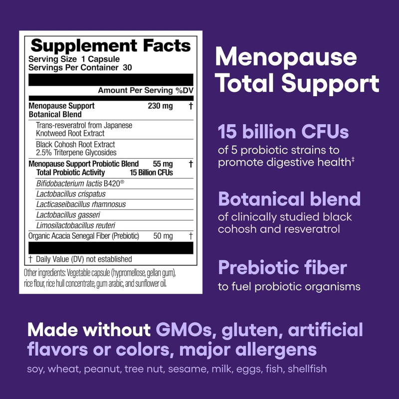 Menopause Capsule Supplier - Bulk OEM Probiotic Mood Improvement Hormone Balance Women