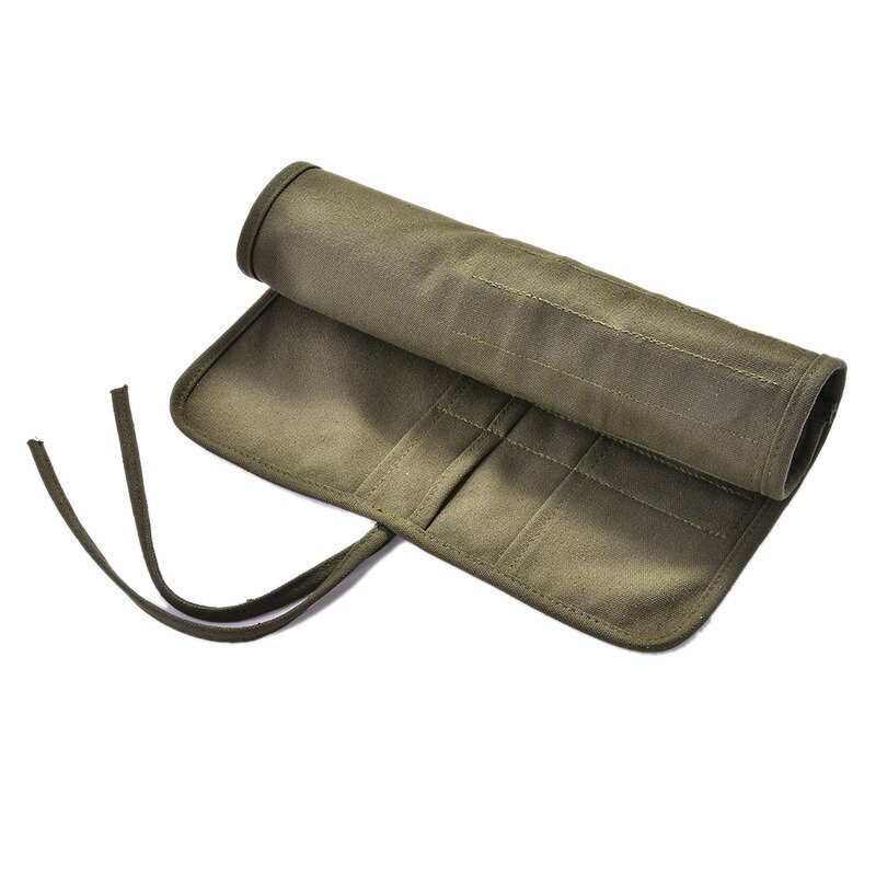 Pencil Case Manufacturer - Canvas Army Green