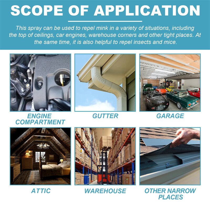 Marten Repellent Spray Manufacturer - 100ml OEM