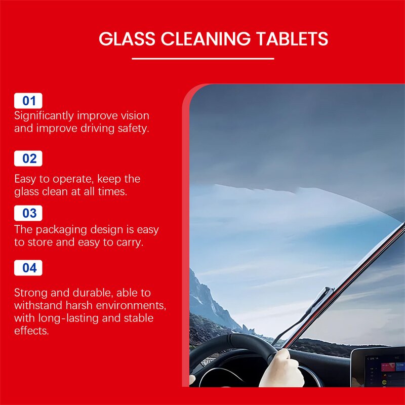 Glass Cleaning Tablets Manufacturer - 30pcs OEM