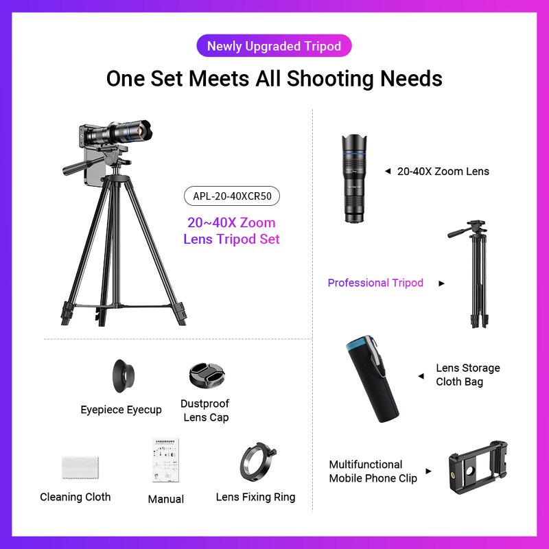 Phone Lens Manufacturer - 20-40X Zoom HD