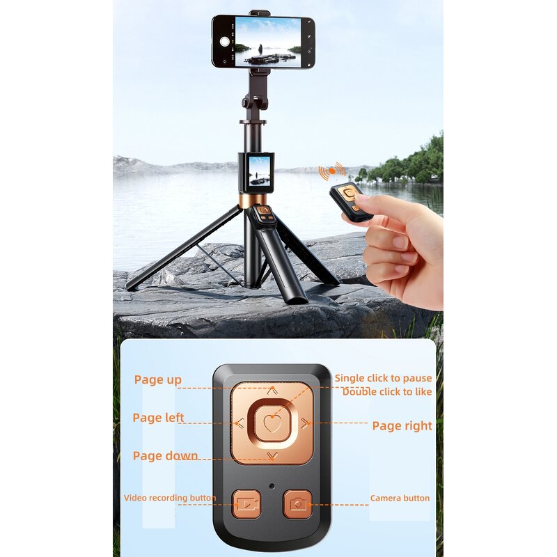 Selfie Stick Tripod Manufacturer - 1.7m with LCD
