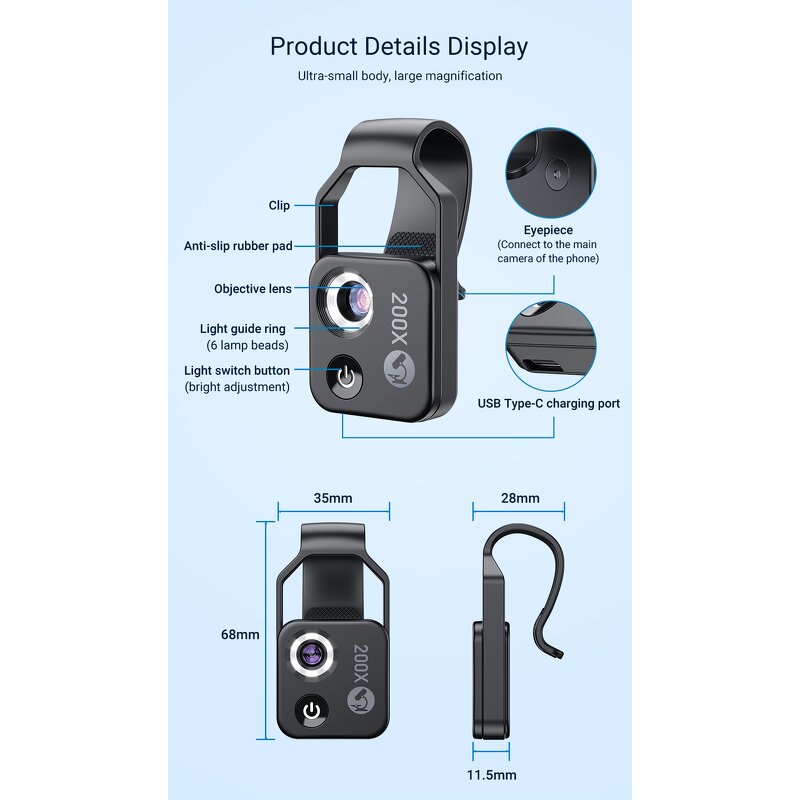 Microscope Lens Manufacturer - 200X Magnifying