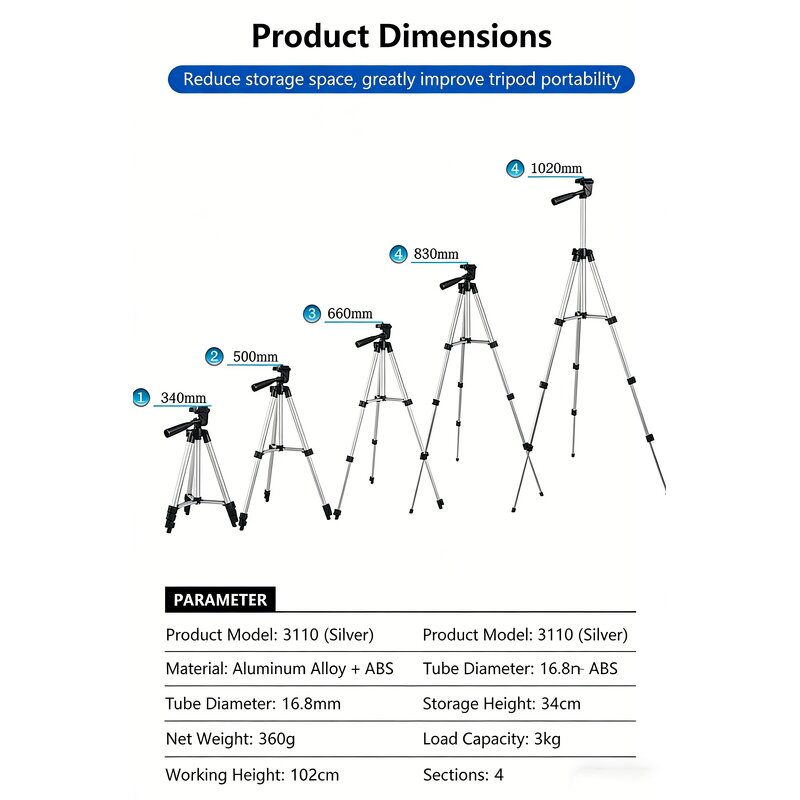 Camera Tripod Manufacturer - With Phone Holder