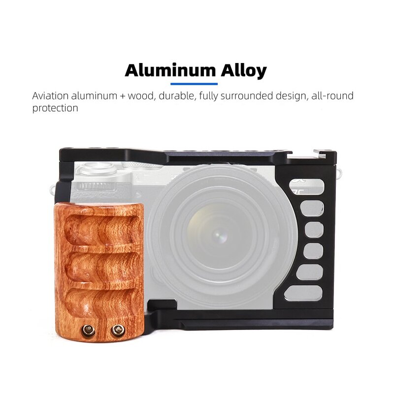 Camera Cage Manufacturer - Wood Grip Aluminum