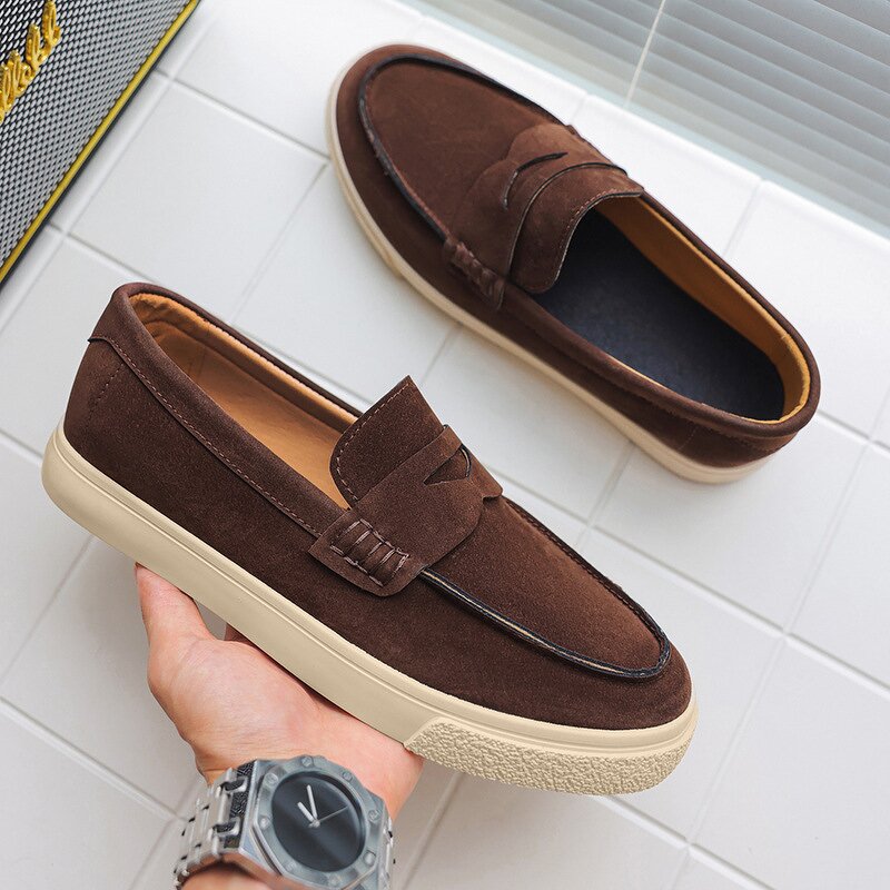 Men's Loafers Manufacturer - Cow Suede OEM/ODM