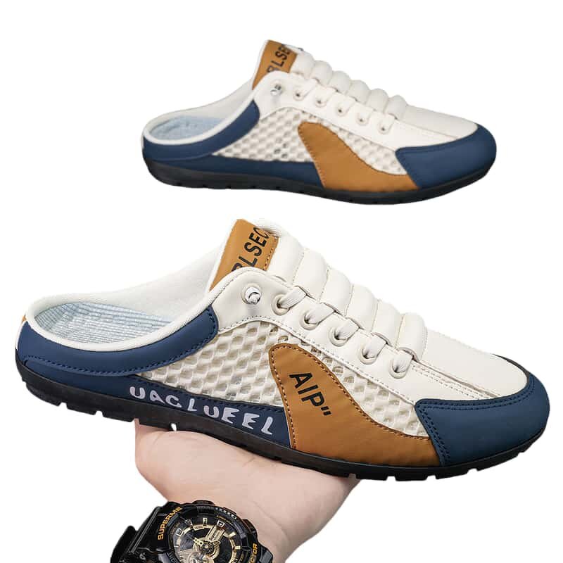 Men's Half-Slippers Manufacturer - Breathable Mesh