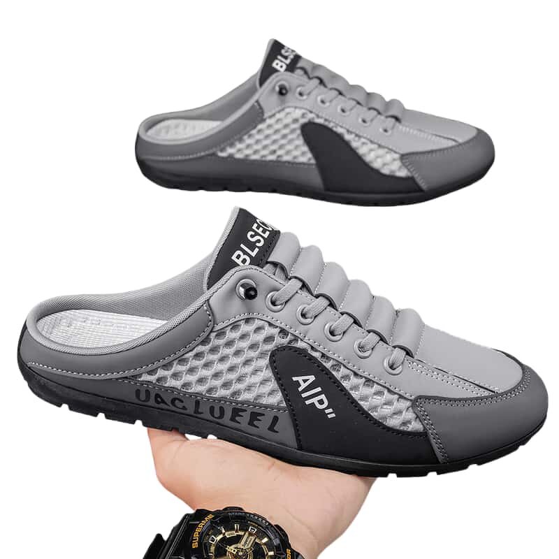 Men's Half-Slippers Manufacturer - Breathable Mesh