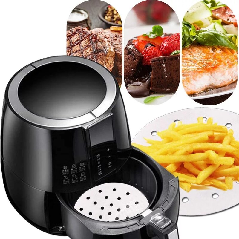 Bamboo Steamer Liners Factory - White Brown Perforated Parchment Paper