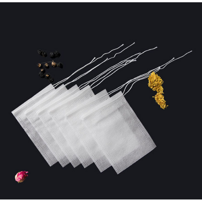 Empty Tea Bags Manufacturer - Custom Shape with String Tags Biodegradable