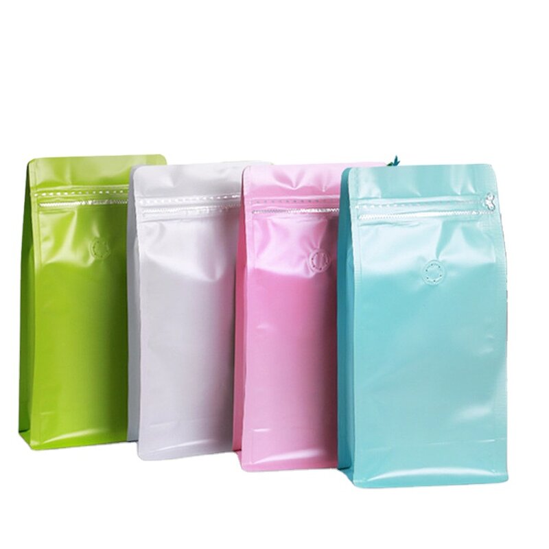 Eight Sides Stand up Coffee Pouch Manufacturer - 125g-1kg Matte Aluminum Foiled