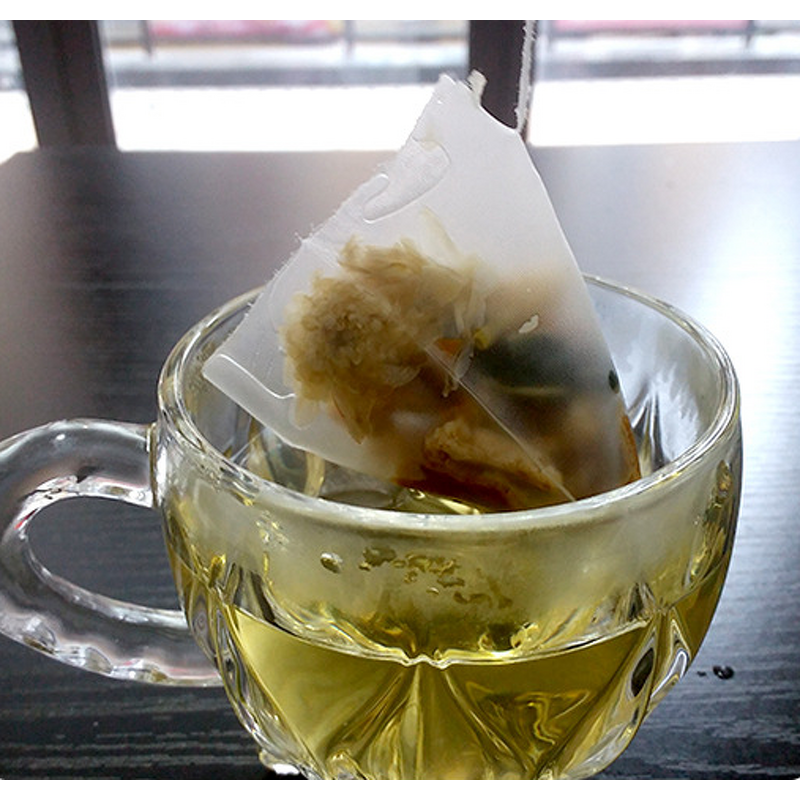 Pyramid Tea Bags with String Factory - Disposable Nylon Customizable Wholesale