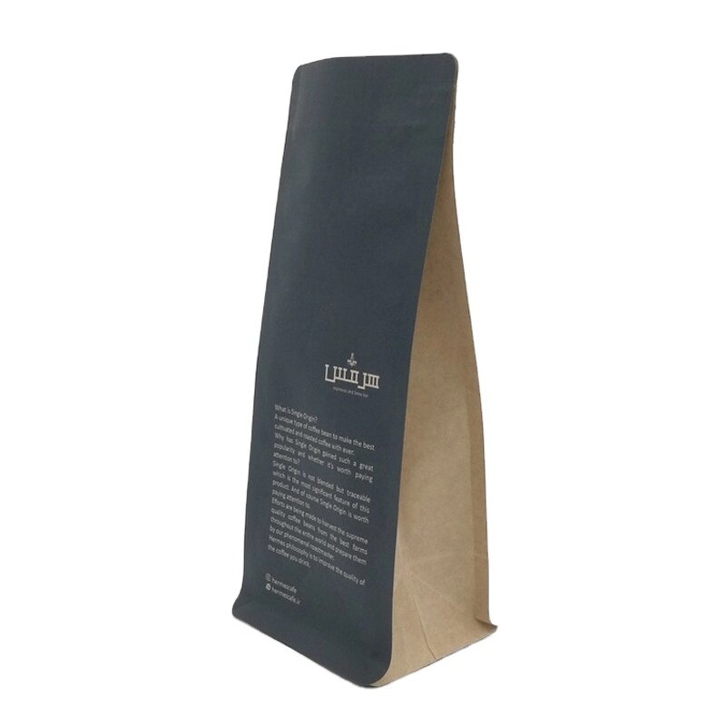 Eight Sides Stand up Coffee Pouch Manufacturer - 125g-1kg Matte Aluminum Foiled
