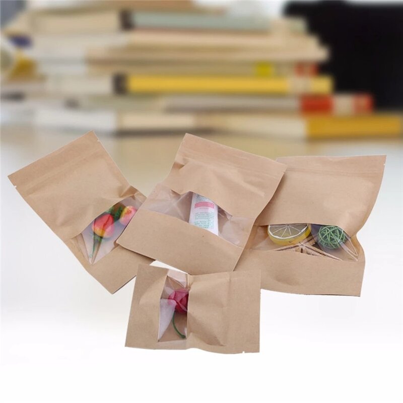 Matte Kraft Paper Bag Manufacturer - Hot Selling 3-Side Seal for Snack Food