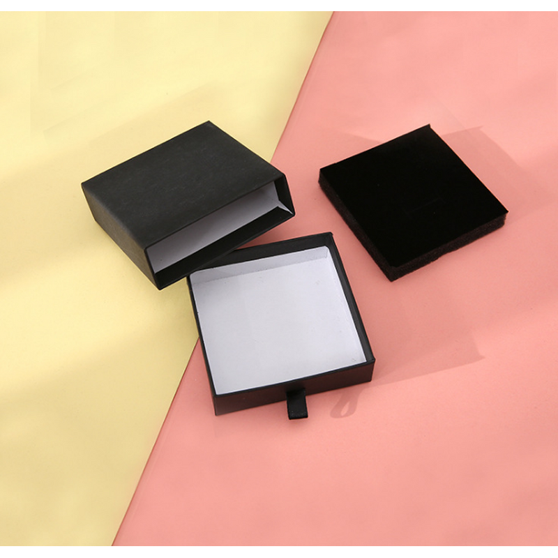 Velvet Jewelry Box Factory - Custom Logo Luxuray Sliding Drawer Packaging