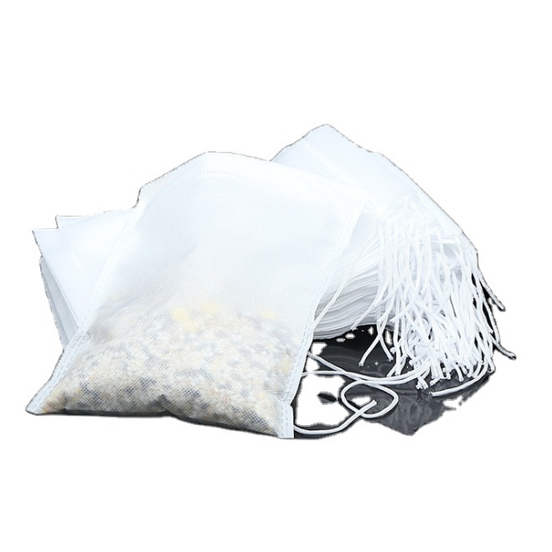 Empty Tea Bags Manufacturer - Custom Shape with String Tags Biodegradable