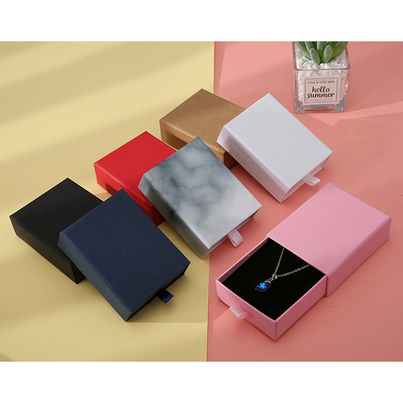 Velvet Jewelry Box Factory - Custom Logo Luxuray Sliding Drawer Packaging