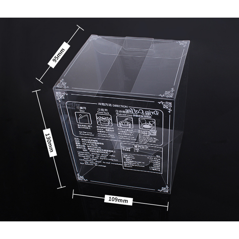 Clear PVC Coffee Filter Box Manufacturer - Transparent Hanging Ear Packaging