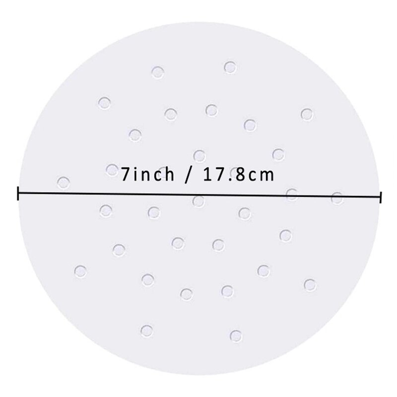 Bamboo Steamer Liners Factory - White Brown Perforated Parchment Paper