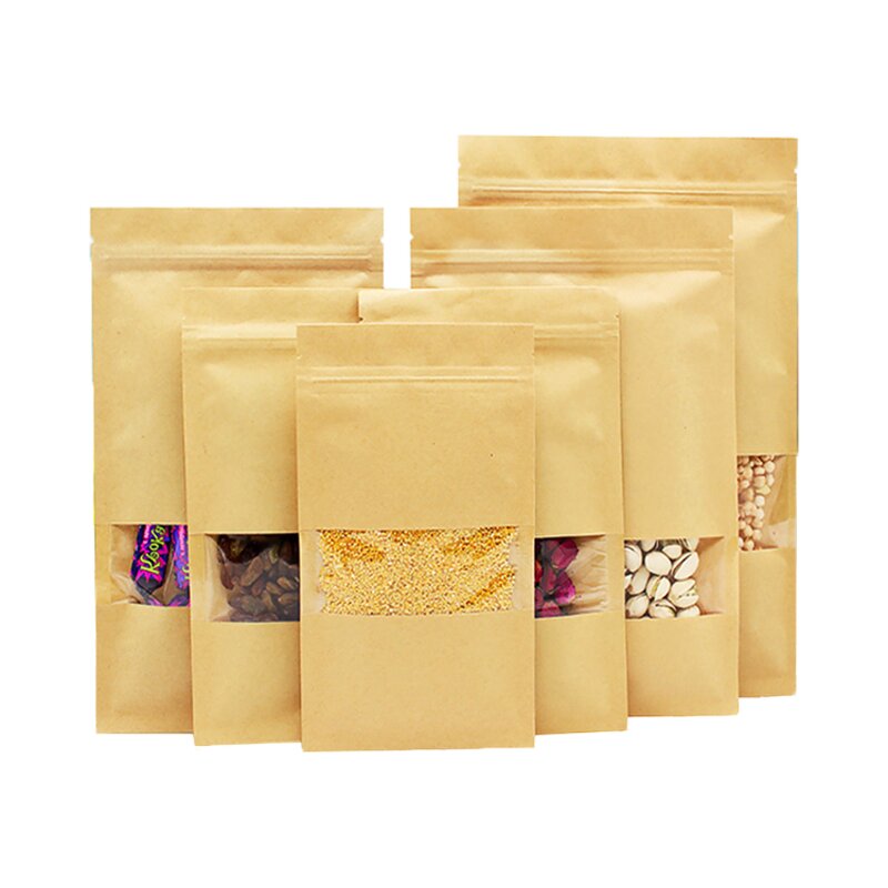 Matte Kraft Paper Bag Manufacturer - Hot Selling 3-Side Seal for Snack Food