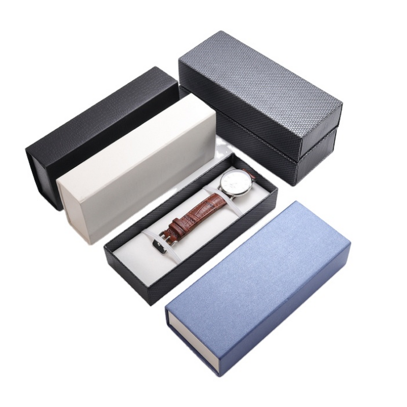 PU Watch Jewelry Box Factory - Unique Men's Draw Box Sliding Packaging Custom
