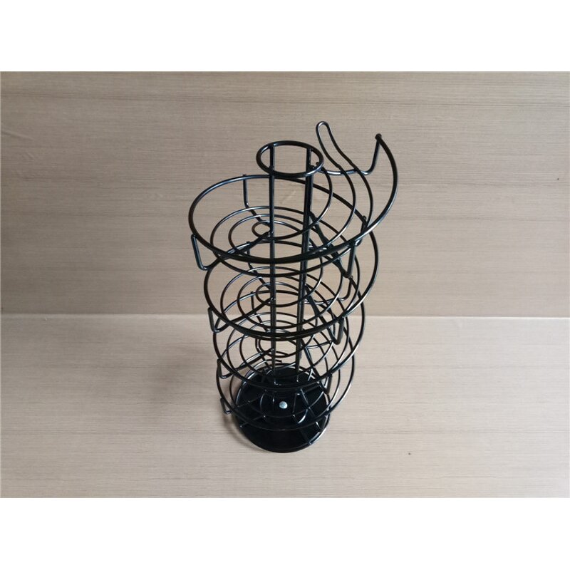 Coffee Pods Organizer Manufacturer - Black Spinning Carousel K Cup Holder