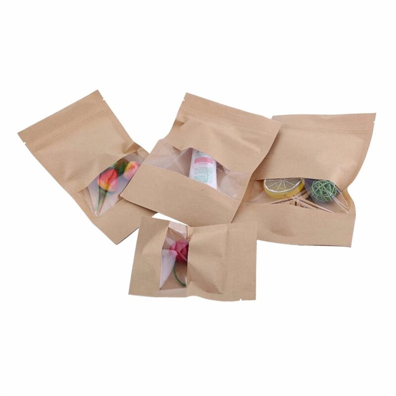 Matte Kraft Paper Bag Manufacturer - Hot Selling 3-Side Seal for Snack Food