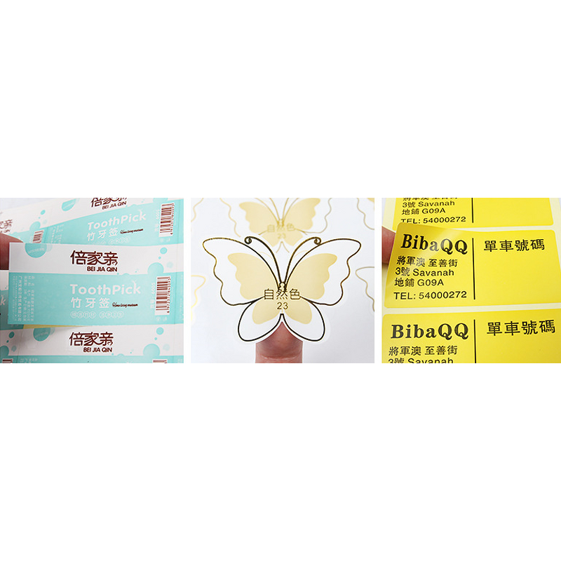 Transparent Paper Labels Manufacturer - Matte Color Printing Stickers Small Quantity