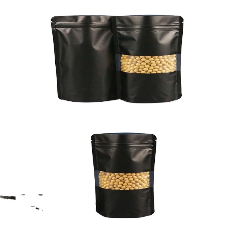 Transparent Stand up Pouch Factory - Thickened Frosted Open Window Ziplock Bag