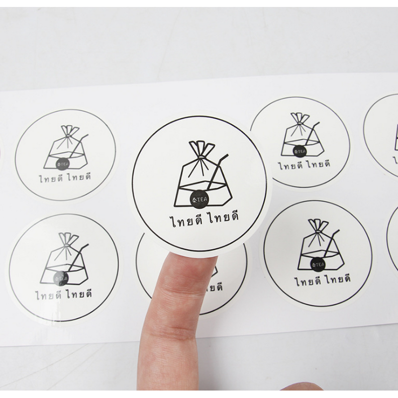 Transparent Paper Labels Manufacturer - Matte Color Printing Stickers Small Quantity