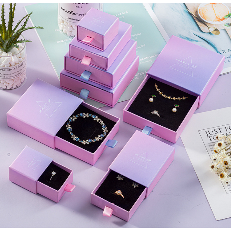 Luxury Necklace Gift Box Manufacturer - Custom Sliding Drawer Jewelry Packaging