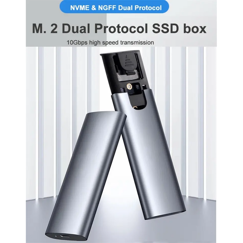 M.2 SSD Enclosure Manufacturer - NVME SATA Dual Protocol USB 3.1 Type C