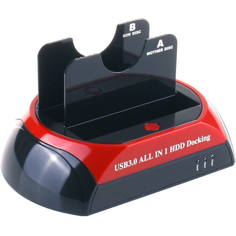 HDD Docking Station Manufacturer - USB 2.0 IDE SATA Dual Bay Cloning Dock