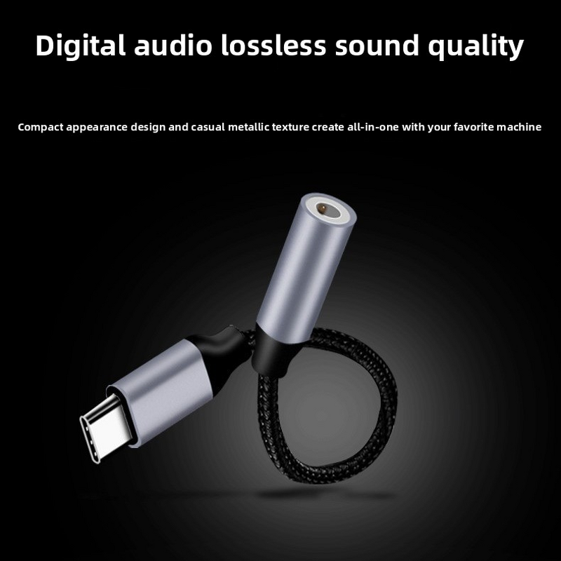 Type-C to 3.5mm Adapter Manufacturer - Audio Cable with 3A Fast Charging