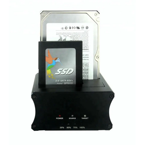 HDD Docking Station Manufacturer - USB3.0 2-Bay Aluminum Case with Cloning