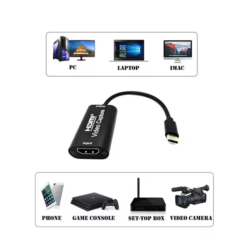 USB C Game Capture Card Factory - 4K 1080P 60FPS for Microphone Speaker