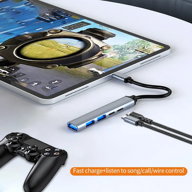 Type C Docking Station Manufacturer - 5-in-1 Ultra-Slim 65W PD for MacBook