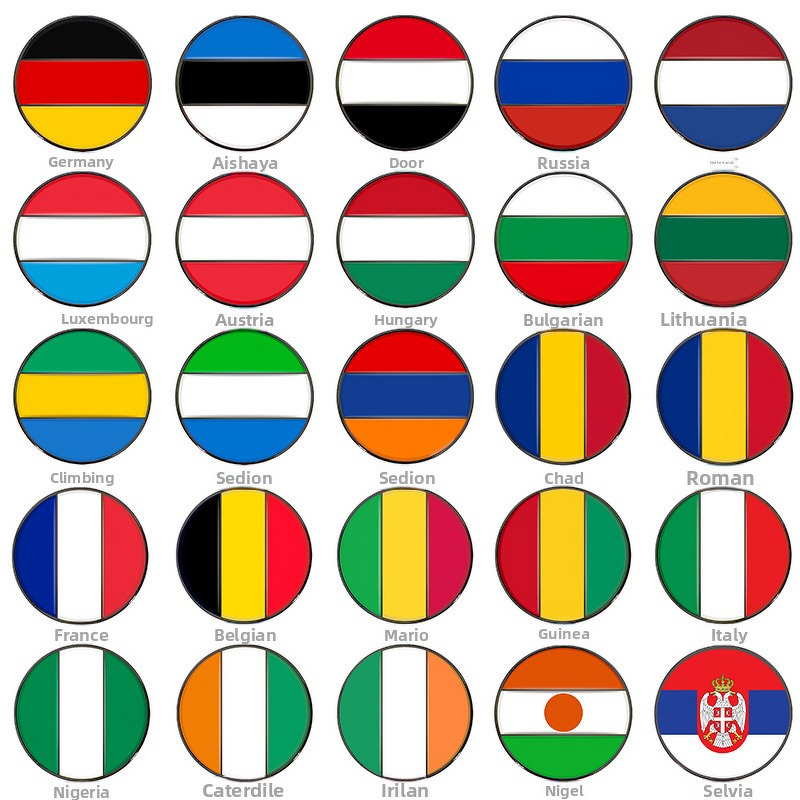 Golf Ball Marker Manufacturer - National Flag