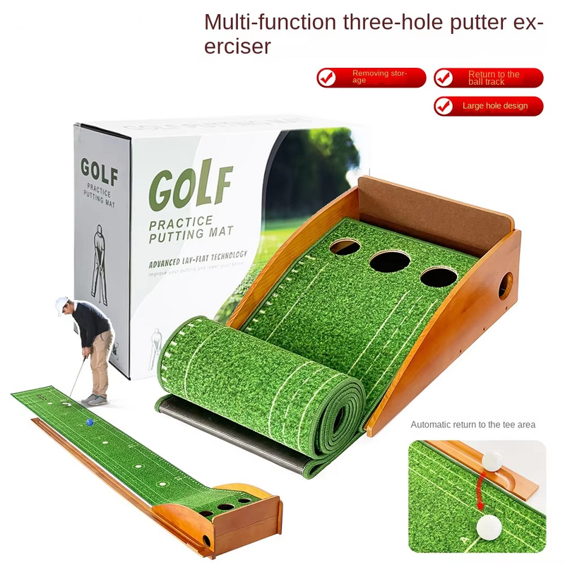 Golf Putting Mat Manufacturer - Three Hole