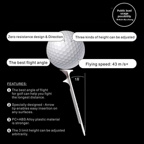 Golf Tees Manufacturer - 83mm Plastic OEM