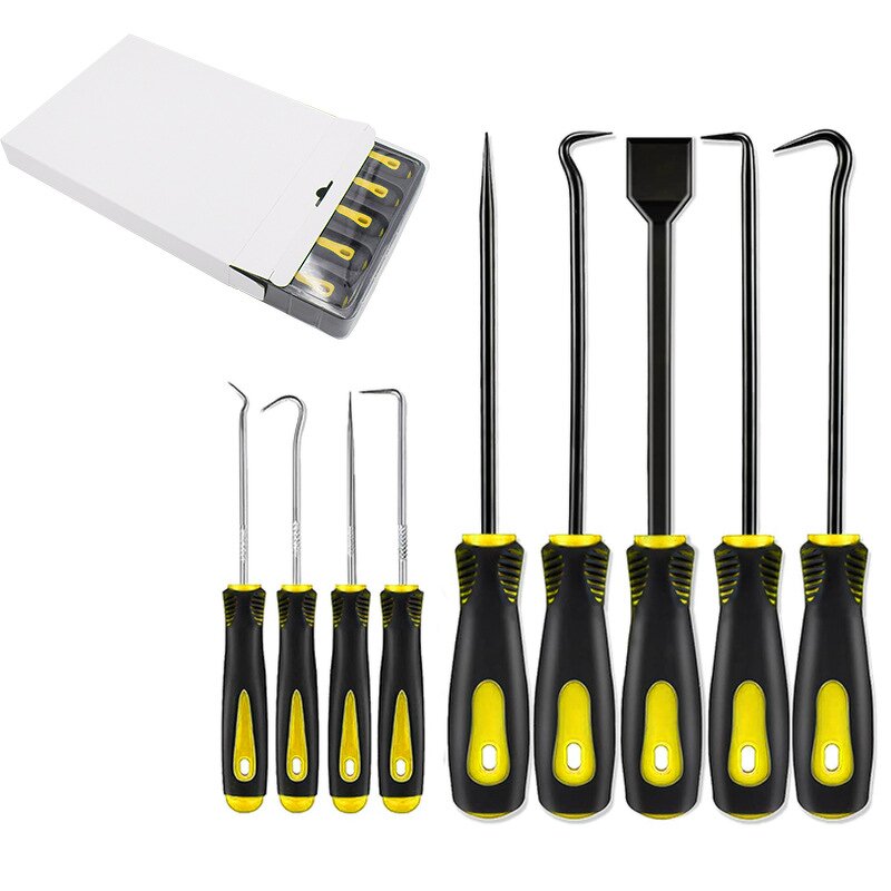 Precision Hook Set Factory - 9Pcs with Scraper Automotive Electronic