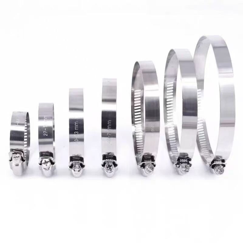 Hose Clamp Kit Manufacturer - 60pcs Stainless Steel Single Ear Assortment