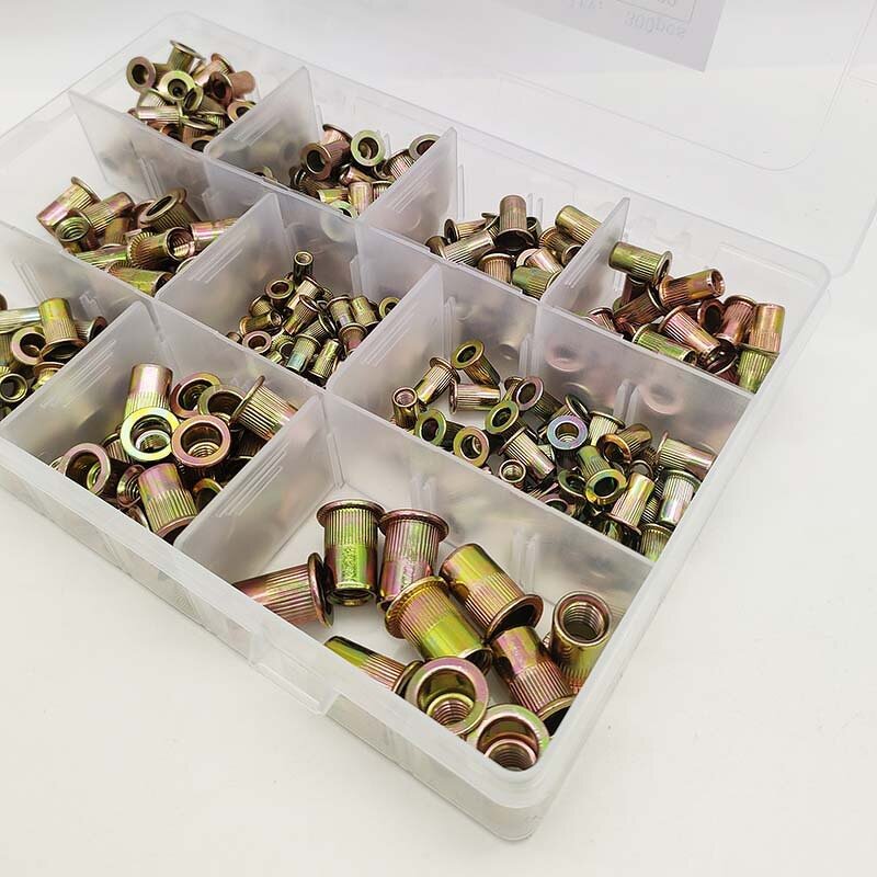 Rivet Nut Set Manufacturer - 300PCS Carbon Steel Painted Zinc Vertical
