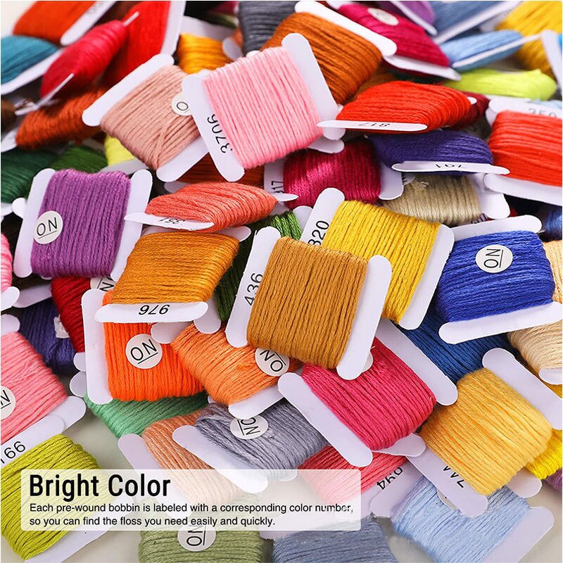 Embroidery Thread Kit Factory - 150 Pcs Colors Cross Stitch Floss