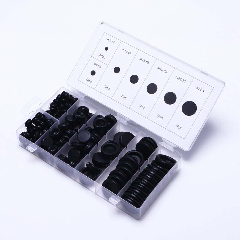 Grommet Assortment Kit Manufacturer - 170pcs Rubber Firewall Hole Plug Set