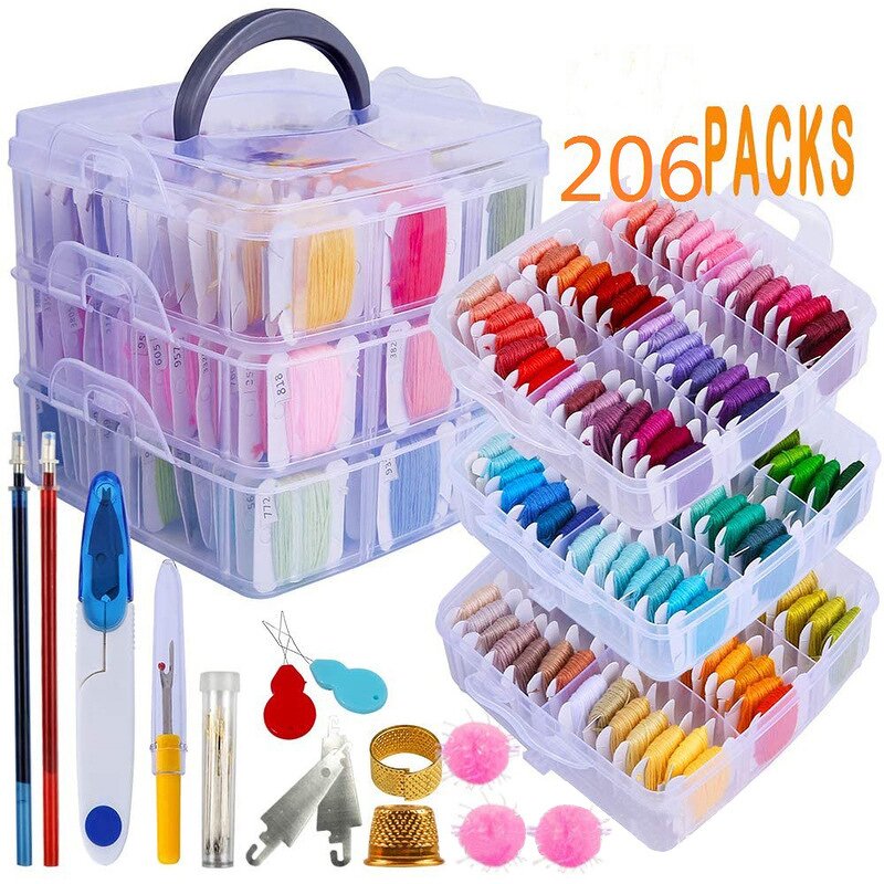 Embroidery Thread Kit Factory - 150 Pcs Colors Cross Stitch Floss