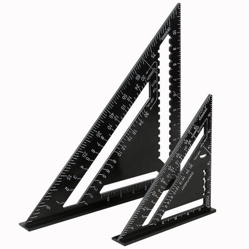 Rafter Square Manufacturer - Factory Aluminum Alloy Double Scale Triangle