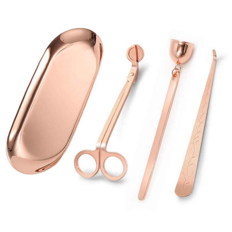 Candle Care Kit Manufacturer - 4-in-1 Stainless Steel Snuffer Trimmer Dipper